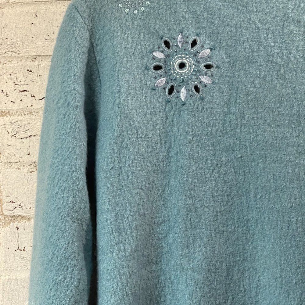 Cayson Vintage Blue Wool Jacket Medium - Picture 10 of 14